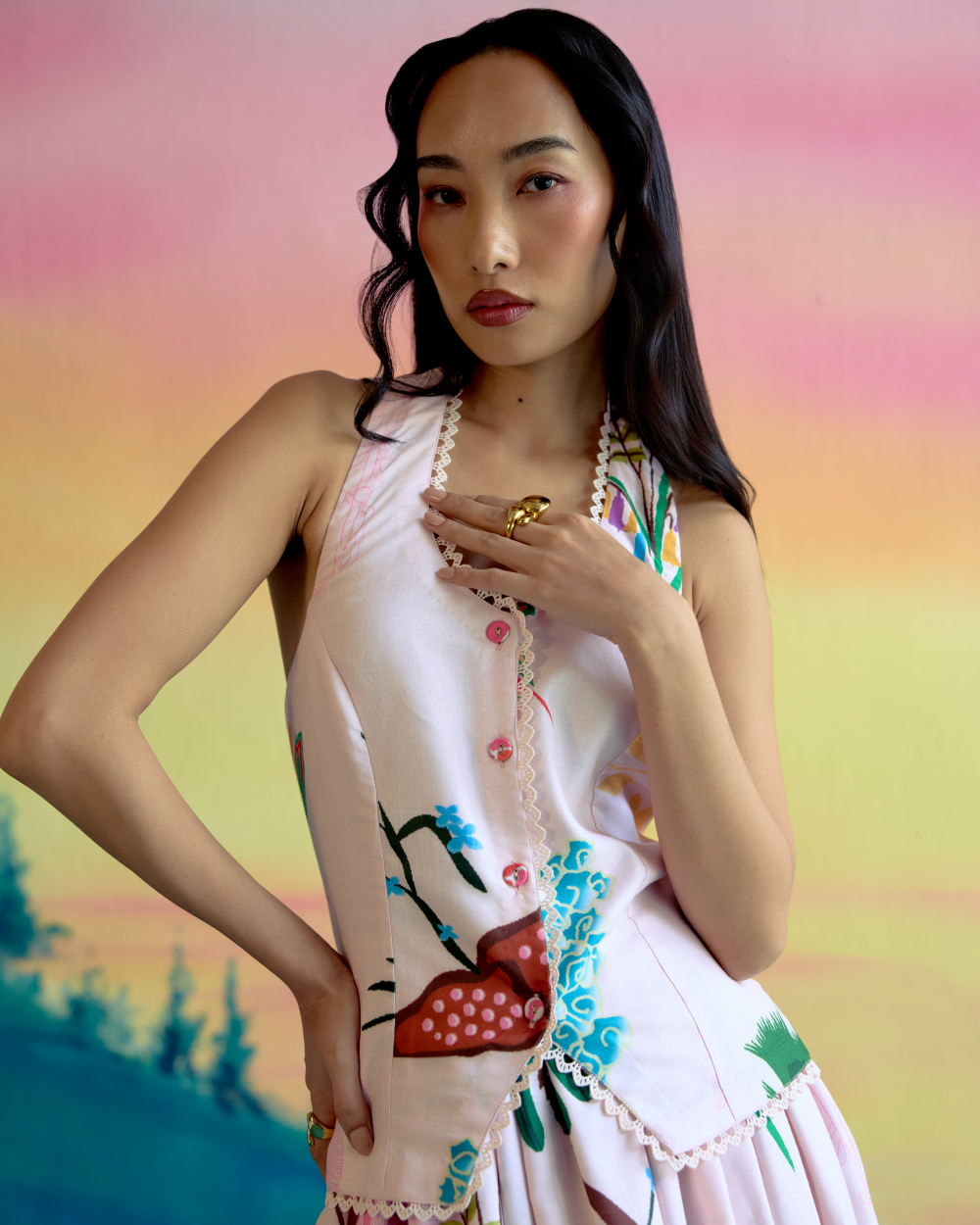 Botanic skirt set