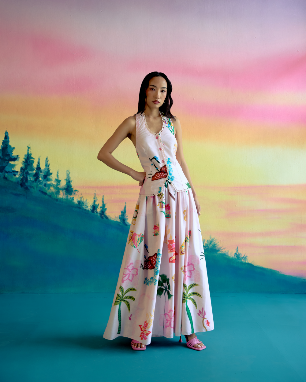 Botanic skirt set