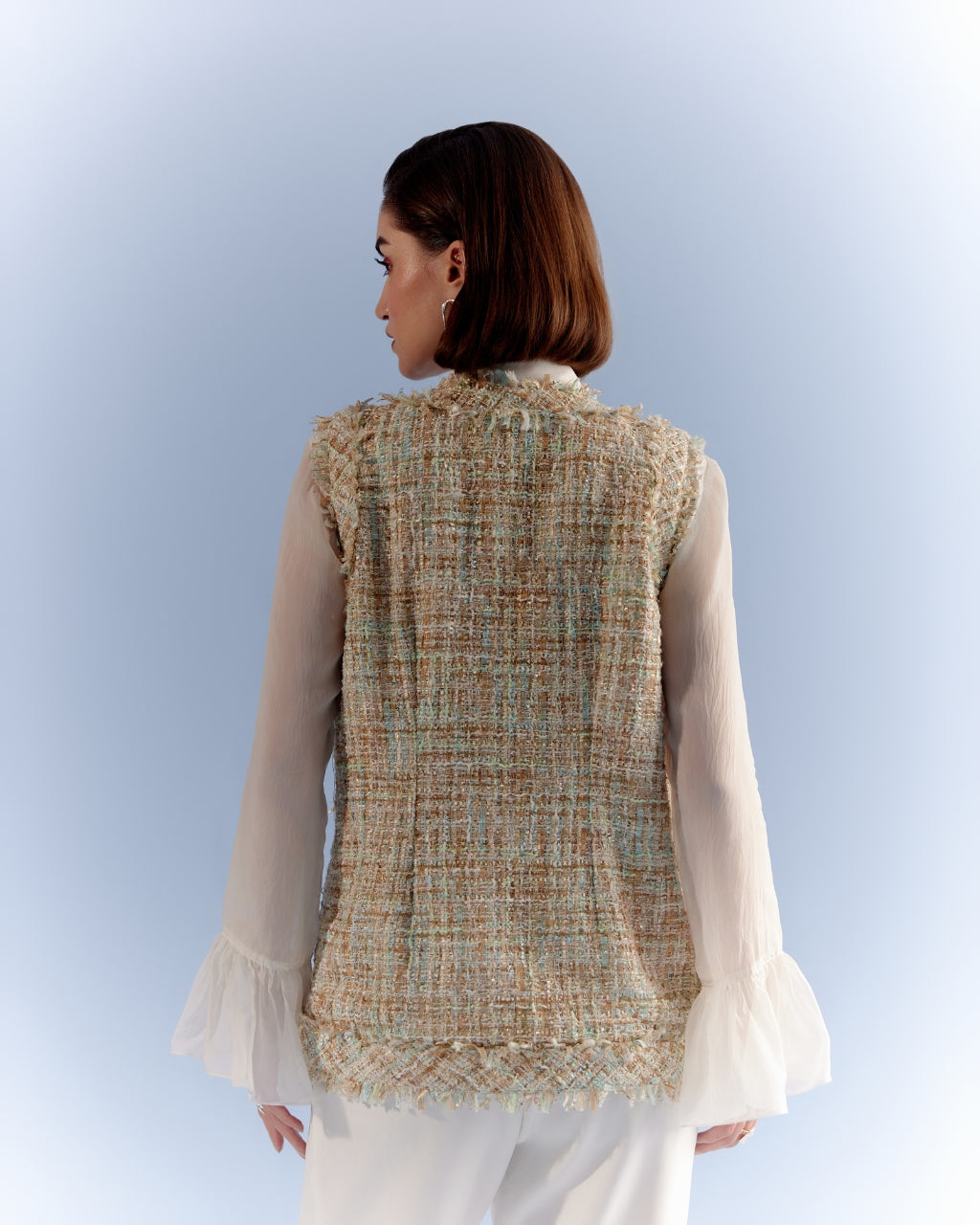 Cherie tweed vest