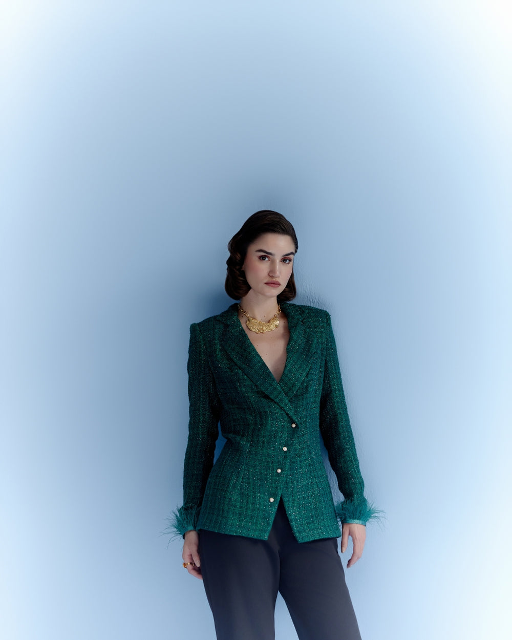 Mira tweed blazer