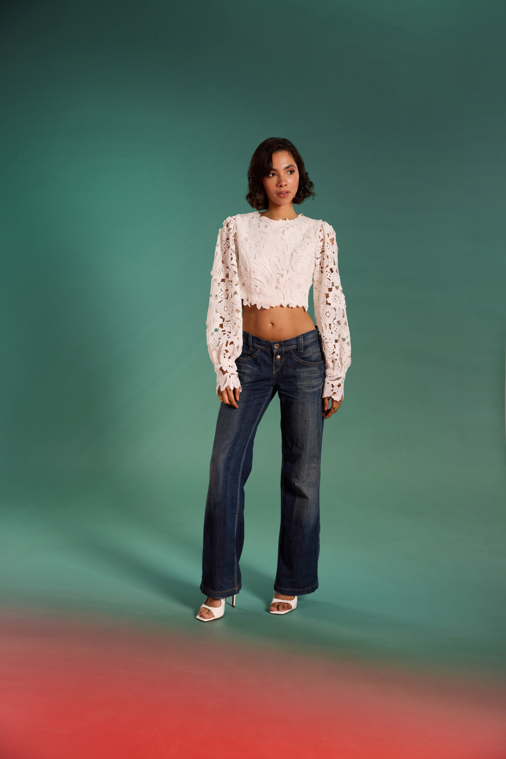 Lace whisper top