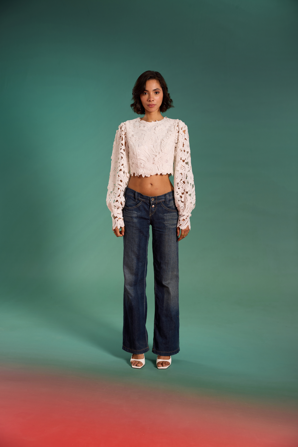 Lace whisper top