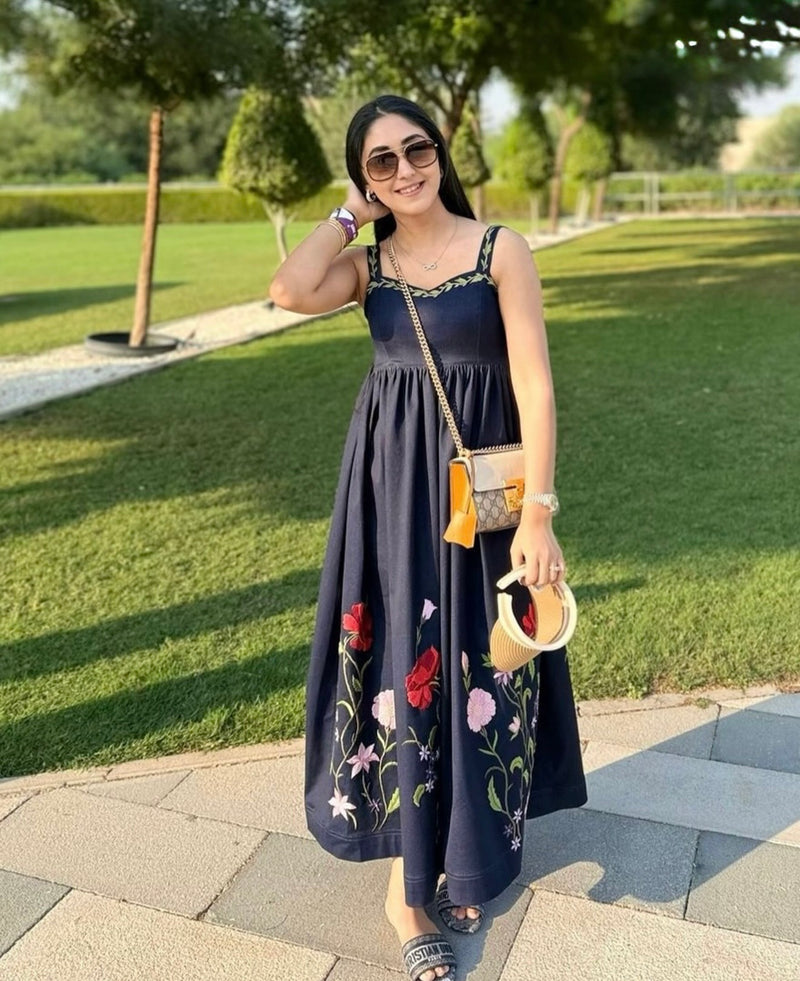 Bloom Denim Dress