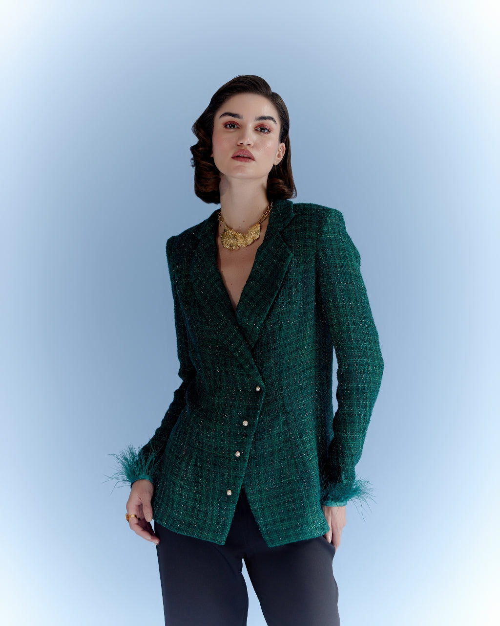 Mira tweed blazer