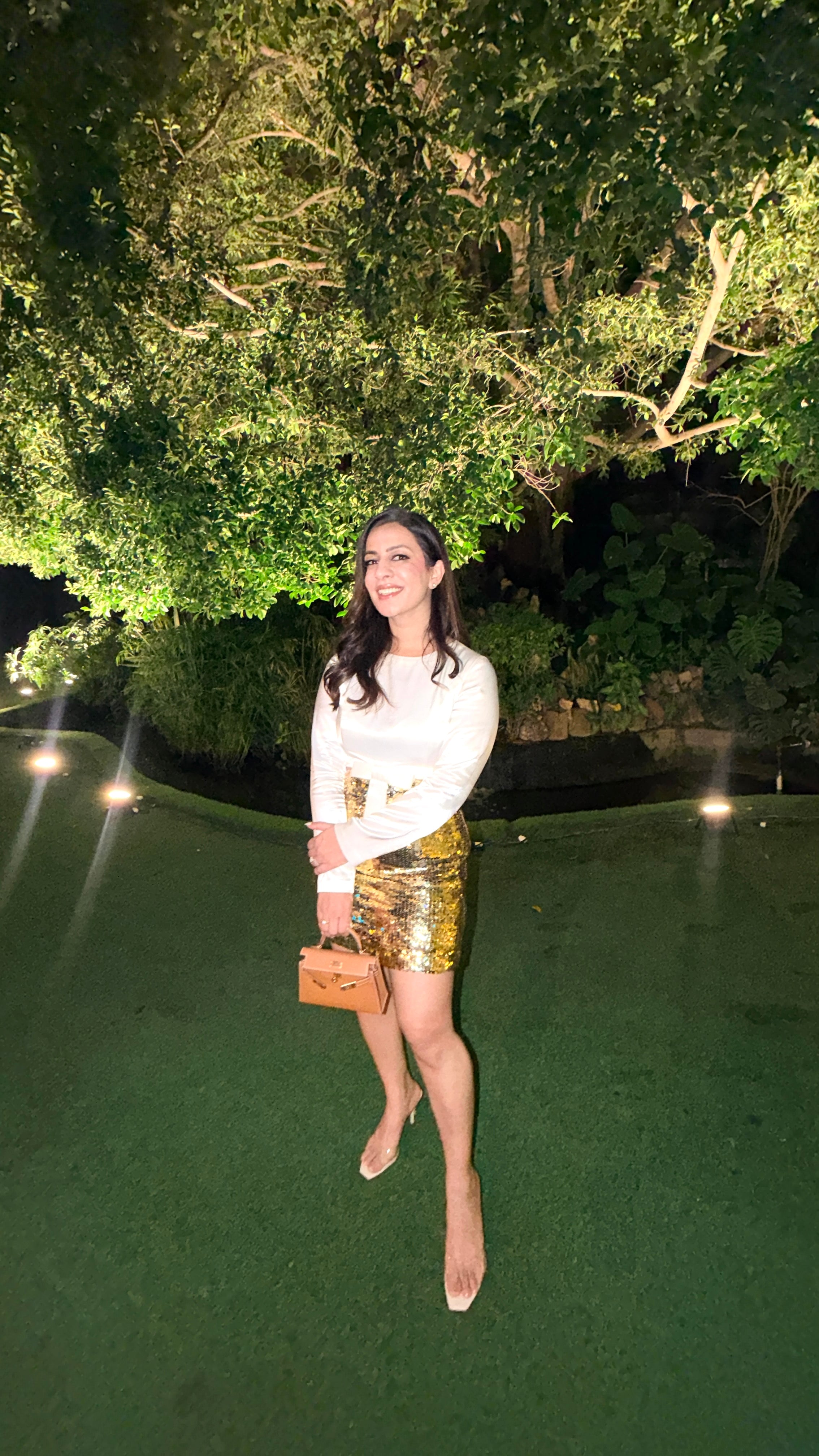 Gilded bow dress