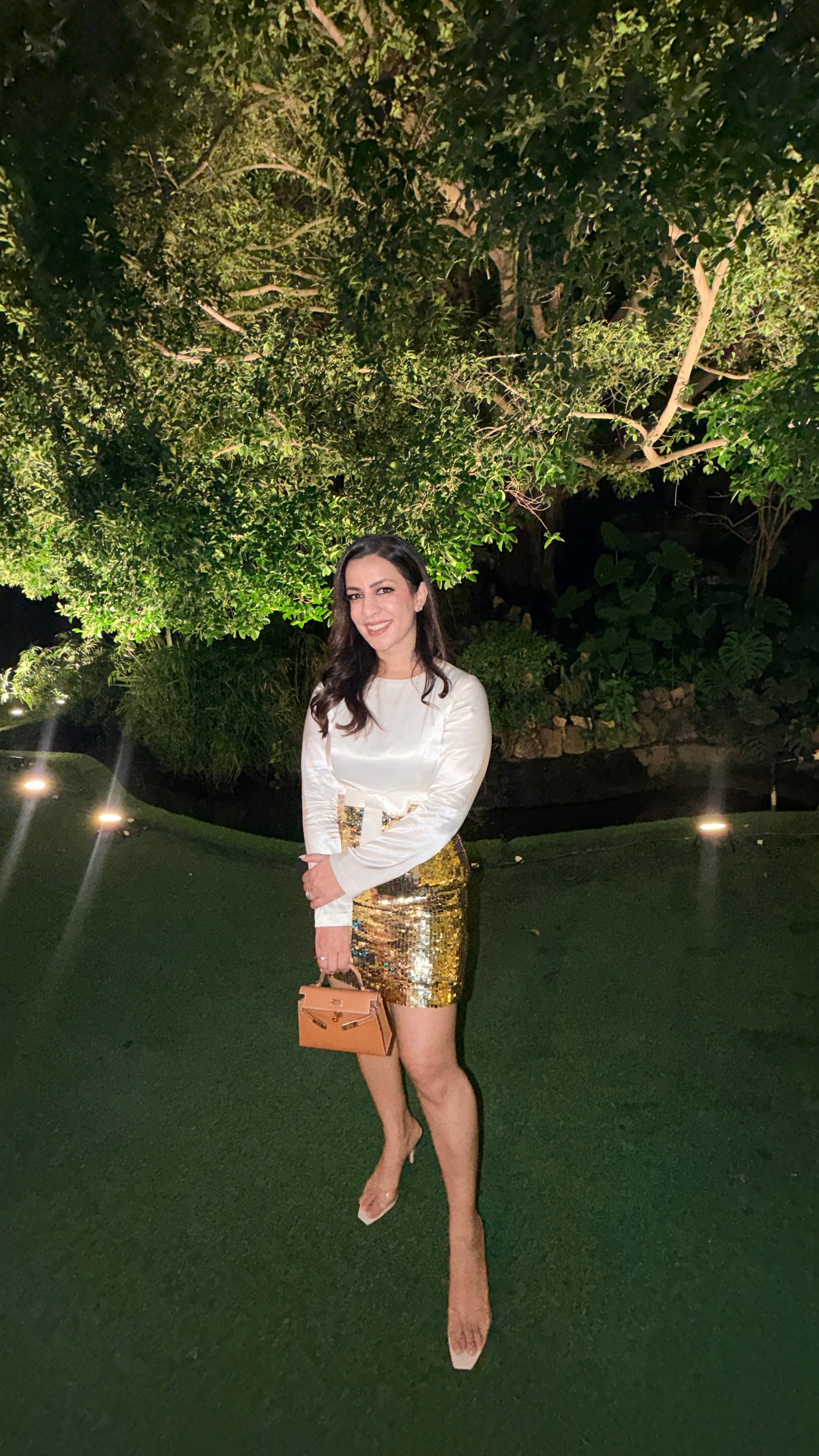 Gilded bow dress