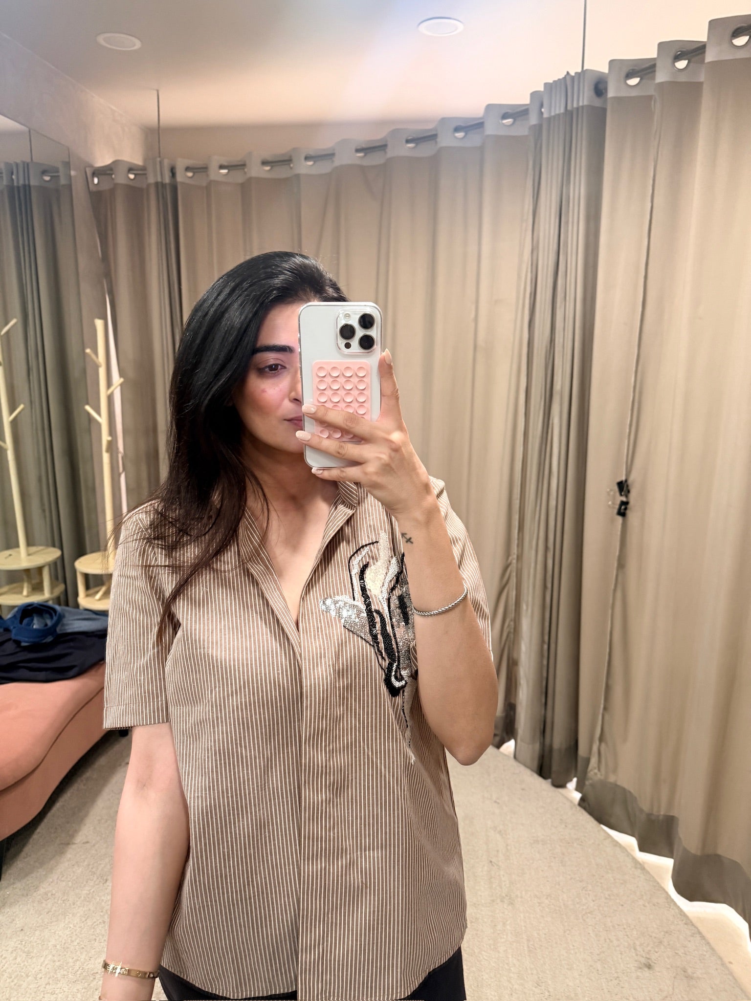 Pinstripe muse shirt