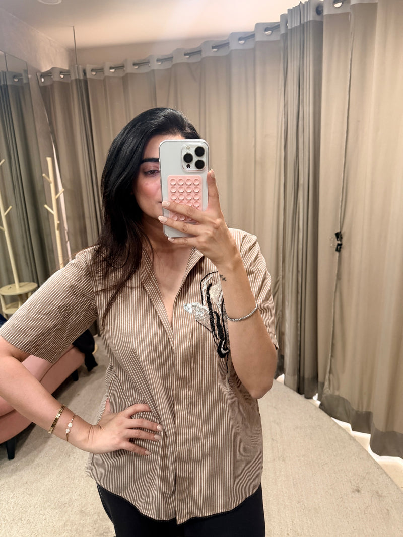 Pinstripe muse shirt