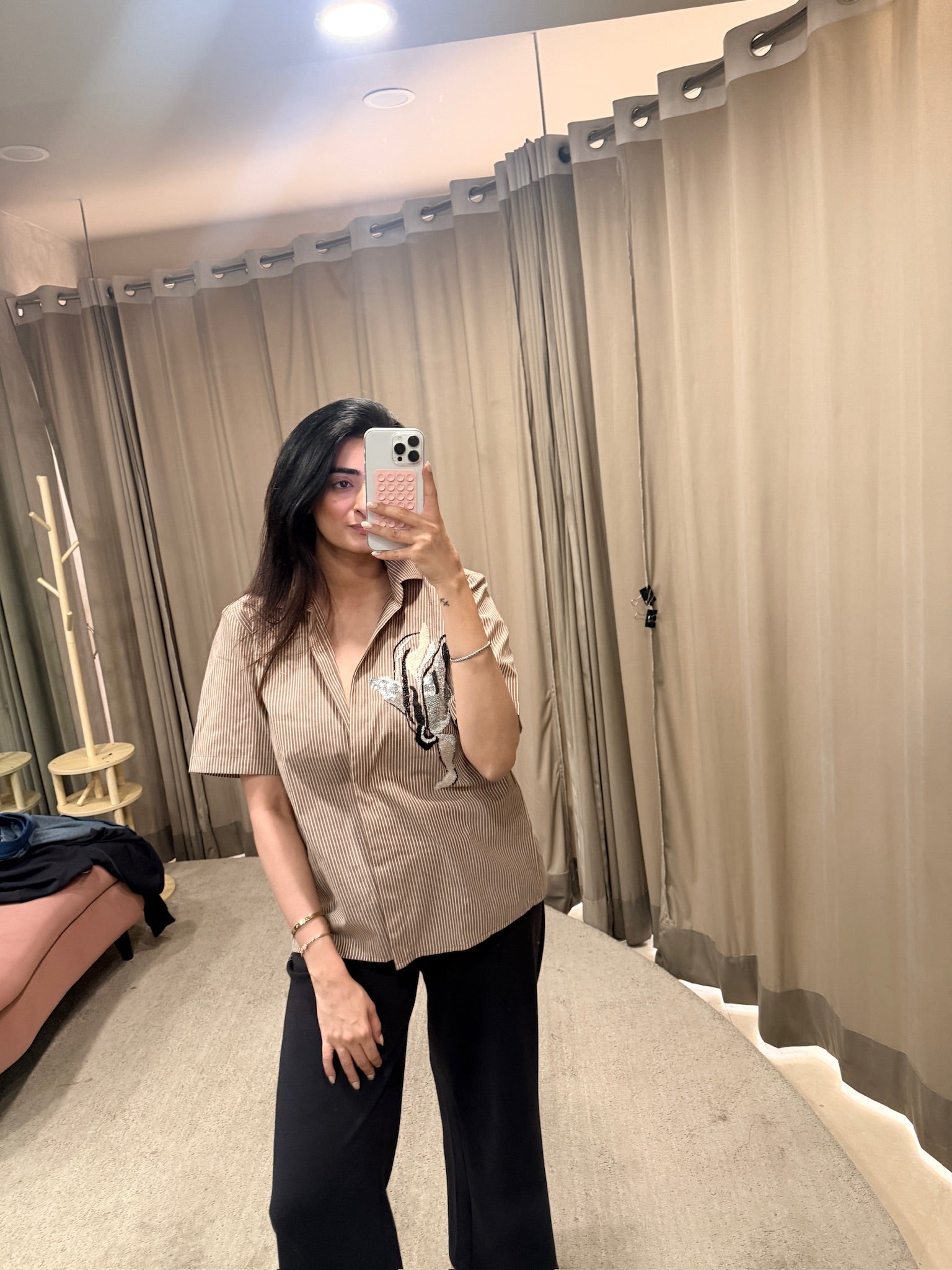 Pinstripe muse shirt